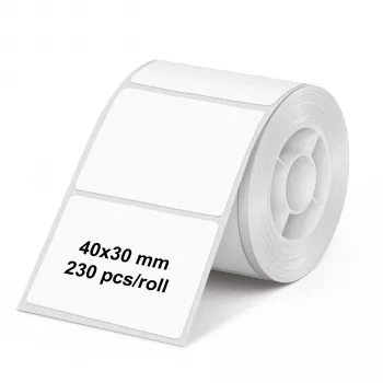 Olympia 6320 címketekercs 40 mm x 30 mm fehér 230 címke