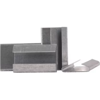 Banholzer & Wenz acélszalag-zárak C-forma 16x27 mm, 1000 darabos csomag (17331)