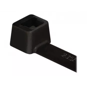 HellermannTyton T-sorozat T18R belső fogazású kábelkötöző, 100 mm x 2,5 mm, fekete, 100 darabos csomag 111-01910