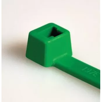 HellermannTyton T18R zöld kábelkötegelő, 100 x 2,5 mm, PA66, 80 N, 100 db (116-01815)
