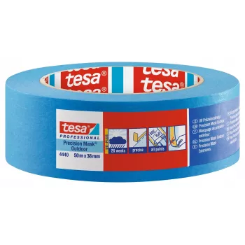 tesa Precision maszkolószalag 4440 Outdoor UV PLUS, kék, 38 mm x 50 m 04440-00003-00