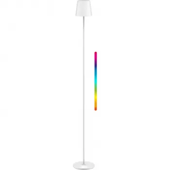 WENTRONIC Goobay Wireless LED Floor Lamp XL 122 cm RGBW White (76572)