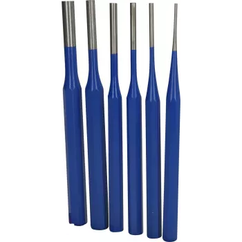 Brilliant Tools BT085006 hengeres szeglyukasztó-készlet, 6 részes, 3-10 mm, króm-vanádium acél
