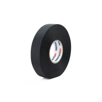 HellermannTyton 712-10003 PVC elektromos szigetelőszalag, fekete, 19 mm x 20 m, gumiragasztó, 0,15 mm vastag