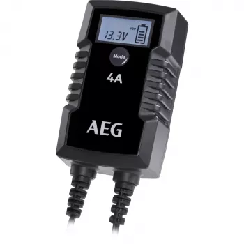 AEG LD4 10616 automatikus autóakkumulátor-töltő 6V/12V 2A/4A ólom-sav, GEL, AGM, MF, Ca/Ca akkumulátorokhoz