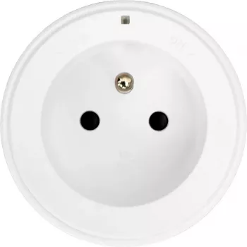 Synergy 21 MODULRAIL aljzatmodul Type E+ (francia) fehér 16A 250V S21-MR017