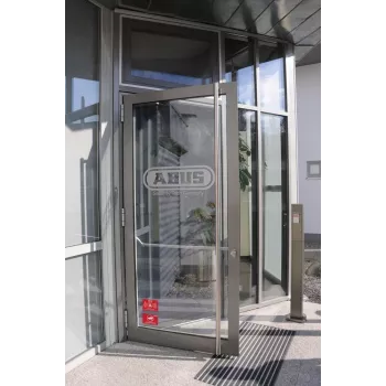 ABUS riasztó figyelmeztető matrica logóval 74 x 52,5 mm (1 db) AU1423