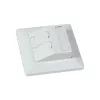 SYNERGY21 Keystone modulhordozó süllyesztett 2xTP-modulhoz tiszta fehér kerek S216330V3
