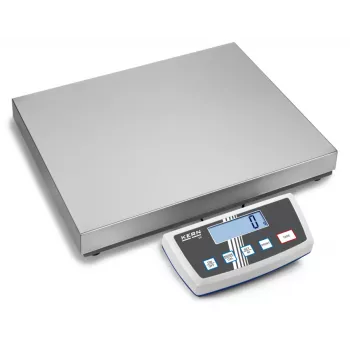 KERN DE 35K5DL dual-range platformmérleg 35 kg / 5 g|10 g, rozsdamentes acél lap