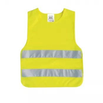 IWH 453502 gyerek láthatósági mellény EN 1150, fluoreszkáló sárga, tépőzáras, uniszex