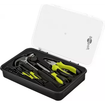 GOOBAY TOOLS 77845 kezdő szerszámkészlet 26 részes tárolódobozban