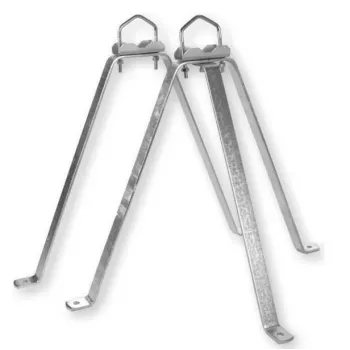 WEIß MHZ5060 acél fali tartókészlet 50 cm, fehér (39065)