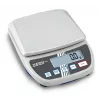 KERN EMS 12K0.1 precíziós mérleg, 12 kg x 0,1 g, rozsdamentes acél platform, RS-232, hálózati/akkumulátoros üzem