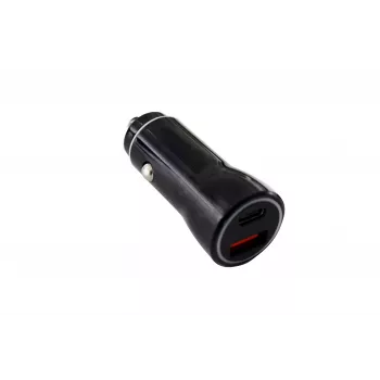 IWH Dual USB-C autós töltő 2.1A fekete 019053