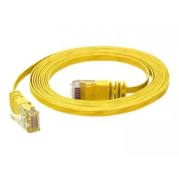 TECLINE Dätwyler Cat 6a S/FTP patchkábel, PiMF, sárga, 3,0 m, 10 Gbit/s, halogénmentes, Hirose TM31 csatlakozó 78003Y