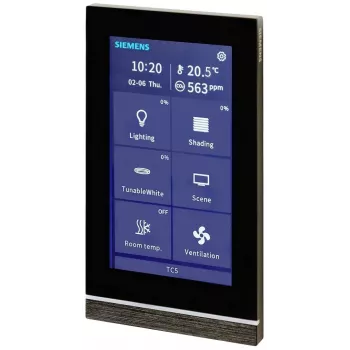 Siemens Touch Control TC5 5 panel, fekete, süllyesztett 205/22 (5WG12052AB22)