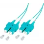 EFB Elektronik SCSCOM3DAQ2 2m Duplex SC OM3 Multimode LWL patchkábel, LSZH aqua