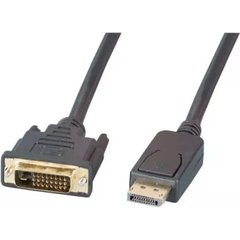 EFB Elektronik DisplayPort - DVI-D kábel, 2 m, fekete, öntött, hüvelyes csavarok K5564SW.2