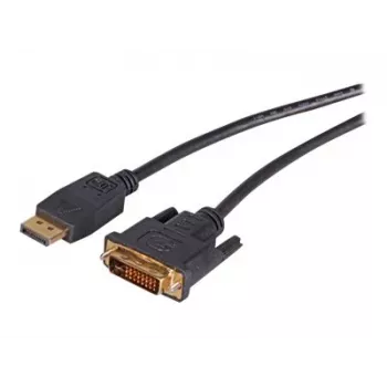 EFB Elektronik DisplayPort - DVI-D kábel, 2 m, fekete, öntött, hüvelyes csavarok K5564SW.2