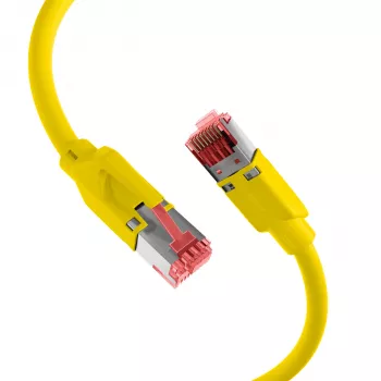 EFB RJ45 patch kábel Cat.5e S/UTP PUR TM21 energialánc sárga 10m K8032.10