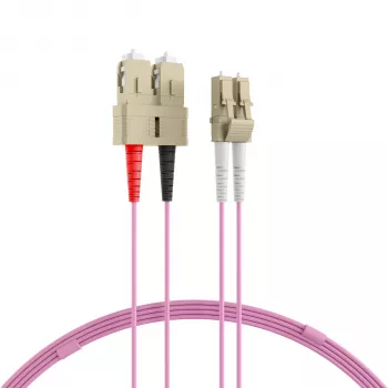 EFB-Elektronik duplex jumper LC-SC 50/125µ OM4 LSZH Erika lila 2,0mm 30m O0323.30