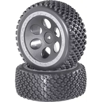 Reely 1:10 buggy komplett kerekek rally lyukas design szürke 4 db (RE-6549729)