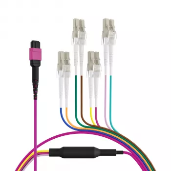 EFB Elektronik MPO-PLUS(F)–LC trunk kábel OM4 8 szál Type B LSZH hangafalila 2 m MPOF08LCOM4-2