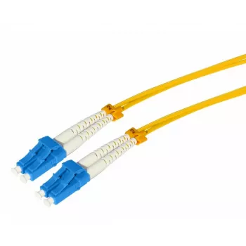 Tecline HD optikai patchkábel, 9/125 µm, singlemode, OS2, LC duplex–LC duplex, sárga, 3,0 m 799LL03