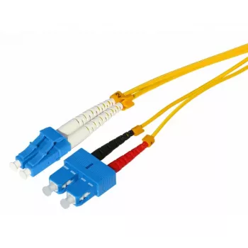 Tecline HD singlemode OS2 üvegszál-patchkábel, LC duplex–SC duplex, 9/125 µm, sárga, 7,5 m (799LS07)