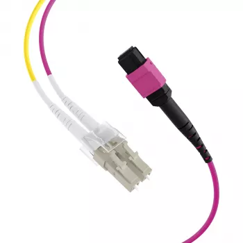 EFB Elektronik MPOF12LCOM4-5 MPO-PLUS (F)–LC duplex trunk kábel, OM4, 12 szál, Type B, LSZH, hangafalila, 5 m