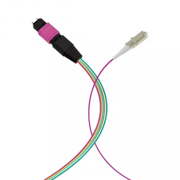 EFB Elektronik MPO-PLUS (M)–LC fanout kábel OM4 12 szál Type B LSZH hangafalila 1 m MPOM12LCOM4-1