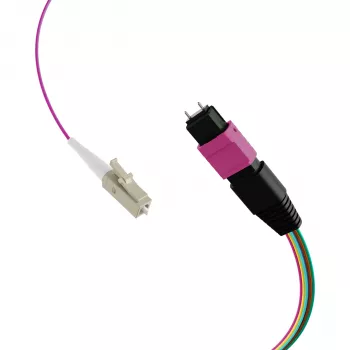 EFB Elektronik MPO-PLUS (M)–LC fanout kábel OM4 12 szál Type B LSZH hangafalila 1 m MPOM12LCOM4-1
