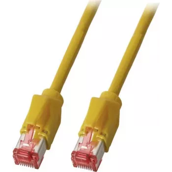 EFB-Elektronik RJ45 Cat.5e S/UTP PUR patch kábel, 1 m, sárga, vontatható lánc K8032.1