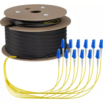 EFB Elektronik trunk kábel U-DQ ZN BH OS2 12E 1x12 LC-LC 90 m Dca LSZH O8342S90OS2
