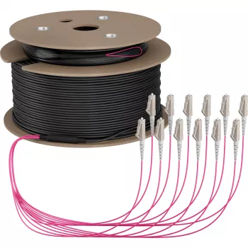EFB Elektronik trunk kábel U-DQ ZN BH OM4 12G 1x12 LC-LC 150m Dca LSZH - 150 m (O8342S150OM4)