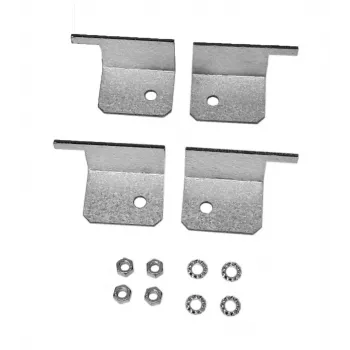 EFB Elektronik WGX-WKS01 keretstabilizáló szögletkészlet, horganyzott acél, 4 darab (2x bal, 2x jobb) 19 inch rack-ekhez