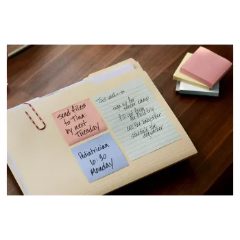 3M Post-it Recycling Notes 655-1RPT-N, 127 x 76 mm, lila, 100 lap, 100% újrahasznosított papír