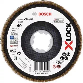 Bosch Expert for Inox X-LOCK vágótárcsa, 125 x 1,0 mm, nemesacél, 1 darab 2608619803