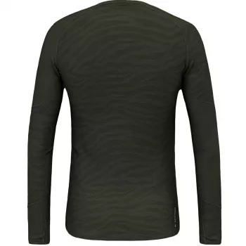 Salewa Cristallo Warm hosszú ujjú póló - Dark Olive