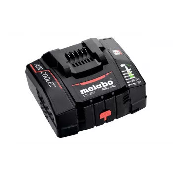Metabo ASC 290 léghűtéses gyorstöltő 12-36 V, 8,0 A, Li-Ion/LiHD, falra szerelhető, LED-kijelző 627370000