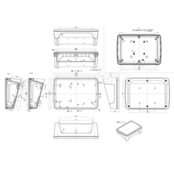Bopla BoPad BOP 7.0 P-9016-SET kijelzőház 215 x 150 x 75,7 mm ABS fehér RAL 9016 35107076.HMT1