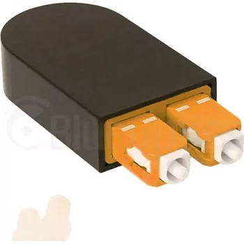 BLUELAN BlueOptics üvegszál loopback adapter OM2 50/125µm multimód SC/UPC duplex kerámiaferrule -40°C és +85°C között (BOLBSCOM2)