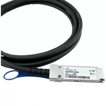 BlueLAN R1N34A kompatibilis 100G QSFP28 Direct Attach rézkábel, 0,5 m, 30 AWG, passzív R1N34A-BL