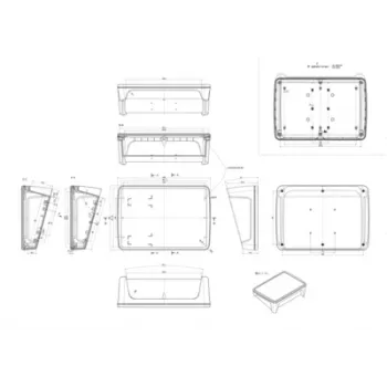 Bopla BoPad BOP 10.1 P-9016-SET kijelzőház 285 x 198 x 92,90 mm ABS fehér RAL 9016 35110176.HMT1