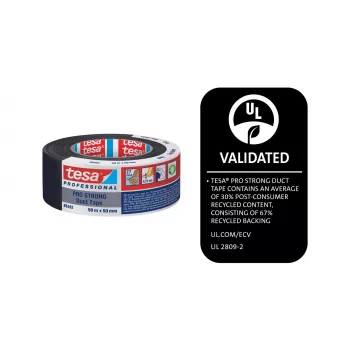 Tesa Pro Strong szövet ragasztószalag fekete 50 m x 50 mm 66462-00002-00