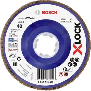 Bosch Accessories 2608619815 Expert for Metal X-LOCK vágótárcsa 125 mm x 1,0 mm x 22,23 mm