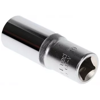 GEDORE red 1/2 inch hajtás 19 mm hatszögletű hosszú dugókulcs, 77 mm hosszú, króm-vanádium R61001914