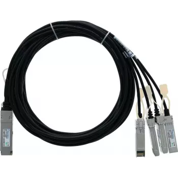 BlueLAN 40GBASE-CR4 QSFP - 4x10GBASE-CR SFP+ passzív Direct Attach breakout kábel, 2 m, AWG30, Dell 470-ABXQ kompatibilis 470-ABXQ-BL