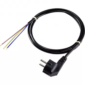 Sygonix SY-5043480 tápcsatlakozó kábel fekete 3,00 m