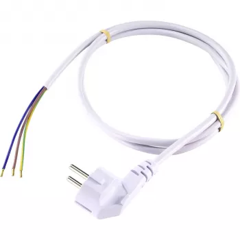 Sygonix SY-5043482 tápcsatlakozó kábel fehér 2,00 m